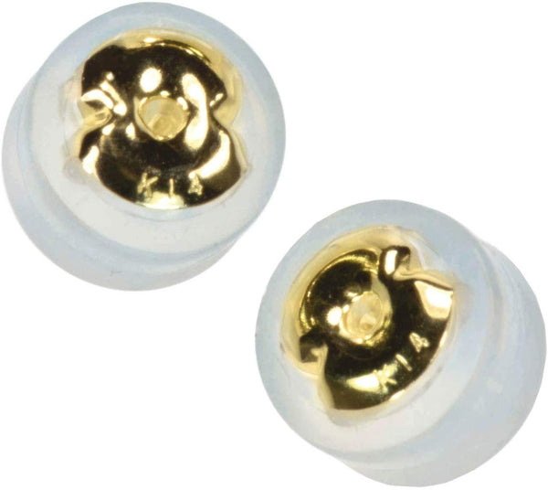 Silicone & 14k Gold Earring Backs Assorted Styles – uGems