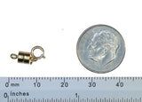 uGems Magnetic Clasp 4.5mm Gold Filled Converter for Necklaces Closed Loops Strong Small (Qty=1)