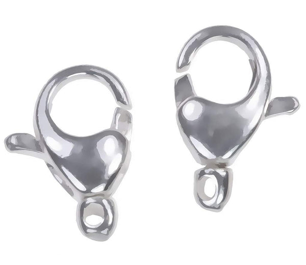 uGems 2 Sterling Silver Oval Swivel Clasps 11mm x 7mm