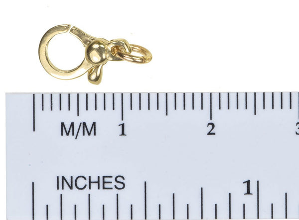 14K Gold Yellow 10.5x4.5mm Pear Shaped Swivel Trigger Lobster Clasp