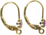 14K Gold Fill Leverbacks Earring Parts with Ring 1-Pair
