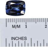 UnsetGems Blue Synthetic Sapphire Cushion Facet 10mm X 8mm