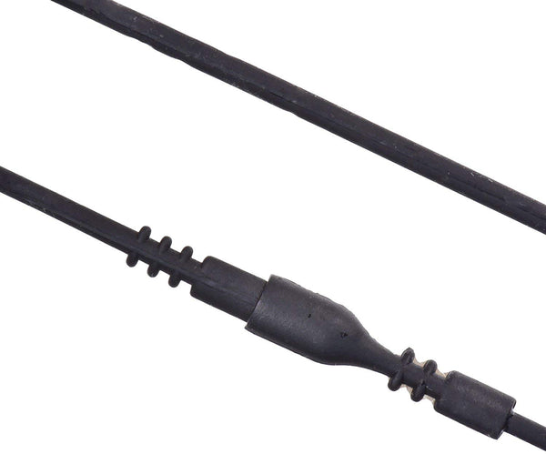 Black Silicone Rubber 3mm Tubing Cord Necklace with Locking Clasp