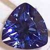 Blue Created Sapphire Trillion Faceted Unset Loose 8mm (1)