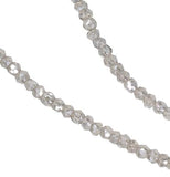 Rock Crystal Quartz Mystic Coated Genuine Round Micro Faceted Beads Strand Tiny 2.5mm