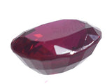 Lab Ruby Large Oval Facet Deep Red 22mm