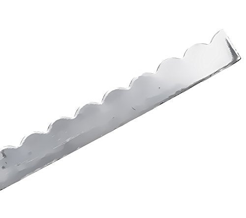 Sterling Silver Scalloped Bezel 1/8" x 28 Gauge 20 inches