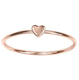 uGems 3mm Heart Stacking Rings Assorted Metals and Sizes