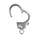 uGems Sterling Silver Handcuff Clasp (14.0x21.0mm)