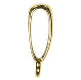 Sterling Silver 14K GP Pendant Bail with Ring 1-Micron Gold Plated 10mm