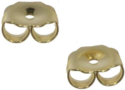 Precious Metals and Silicone Grip Replacement Earring Backs Pair