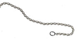 Sterling Silver Easy Adjust Diamond-Cut Rope Chain