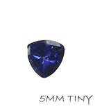 Triangle Synthetic Sapphire Blue Facet   5mm