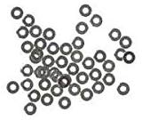 48 Flat Discs 2.5mm Sterling Silver Tiny Spacer Beads (Qty=48)