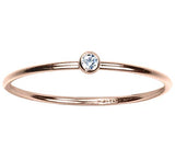 uGems 14kt Rose Gold Filled Color CZ Stacking Rings