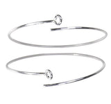 uGems Sterling Silver Beading Hoops Assorted Styles and Shapes