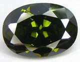 Cz Olive Green Oval Unset Loose Manmade 18mm X 13mm (Qty=1)
