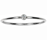 14K Gold Lab Grown Diamond Stacking Ring 0.03 ctw DEF Color SI1 Clarity