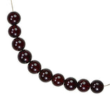 Garnet 7mm Round Beads 1mm Hole (10)