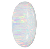 uGems Created Opal Cabochon for Fine Jewelry Fiery White