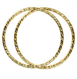 uGems 2 14K Gold Filled Sparkle Stacking Ringss Assorted Sizes