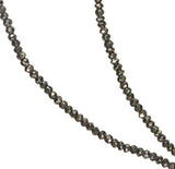 Natural Pyrite Facet Rondelle ~2.5mm Strand