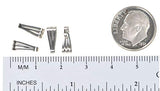 uGems 4 Sterling Silver Snap Bails 10mm