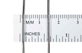 uGems Sterling Silver Snake Chain Rhodium 1.2mm 20 Inch