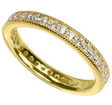 Sterling Silver and Gold Plated Sterling Silver CZ Rings