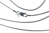 Sterling Silver Snake Chain Rhodium 1.2mm 18 Inch