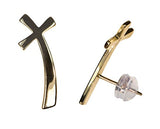 14K Yellow Gold Ear Climber Earrings Asst Styles