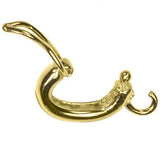 Sterling Silver 14K GP Enhancers Kidney Shape Small 14mm x 8mm
