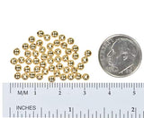 3mm Gold Filled Round Beads (Qty=50)