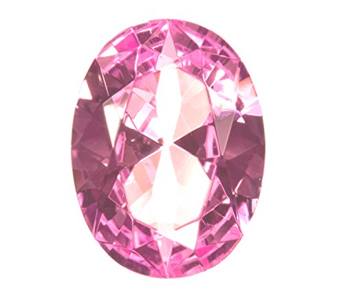 Pink Oval Created Sapphire Loose Unset Gem 16x 13mm