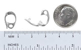 uGems 2 Sterling Silver Necklace Enhancers Hinged