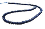 Lapis Lazuli 6mm Button Round Button Beads Enhanced Strand 15.5"