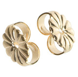 uGems 14K Yellow Gold Sunburst Earring Backs 6mm x 5mm 1 Pair