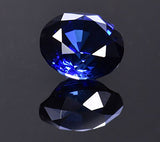 Synthetic Blue Sapphire 7mm Round Loose (Qty=1)