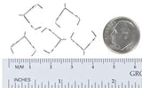 Pinch Bail Small Lightweight Sterling Silver 11mm (Qty=5)