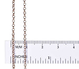 uGems 14/20 Rose Gold-Filled 1.6mm Double-Cable Chain 16 Inch