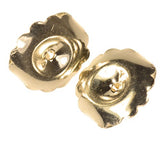 14K Gold Jumbo Earring Back Premium Extra-Jumbo Swirl 10mm 1-Pair