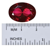 uGems Lab Ruby Large Oval Facet (18 Millimeters)