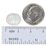 uGems Created Opal Cabochon for Fine Jewelry Fiery White
