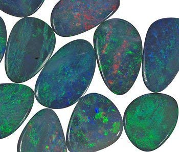 Australian Opal Doublet Flashing Color Various Shapes Tiny ~8mm (1)