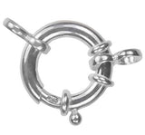 uGems Sterling Silver Spring Ring Clasp with Figure-8 Ring