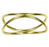 uGems Double Wave Ring Stacking Choose Metal and Ring Size