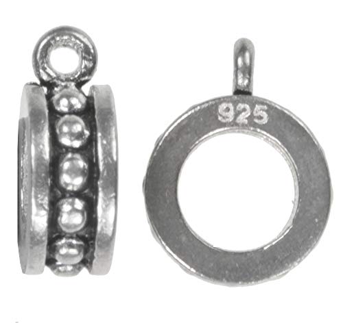 uGems Sterling Silver Bail w/Closed Ring (4.5mm ID) Qty=2