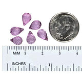 Pink Quartz Briolette Beads 7.7mm (Qty=6)