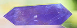 Amethyst 6 Sided Point Genuine Natural Crystal Quartz Massage Wand Dt 2 1/2 Inch