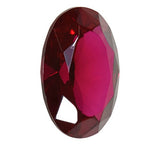 uGems Lab Ruby Large Oval Facet (18 Millimeters)